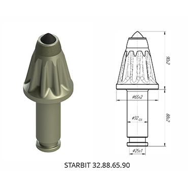 截齒 STARBIT32.88.65.90